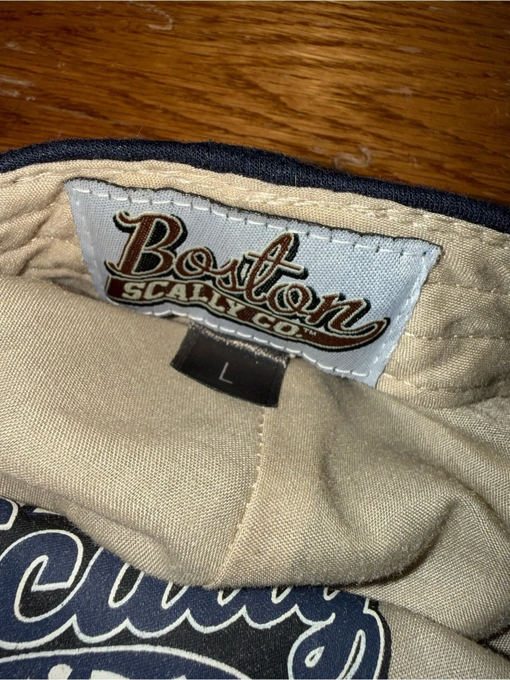 Boston Scally Kids Navy Blue Cotton Cap – size Large 53 cm